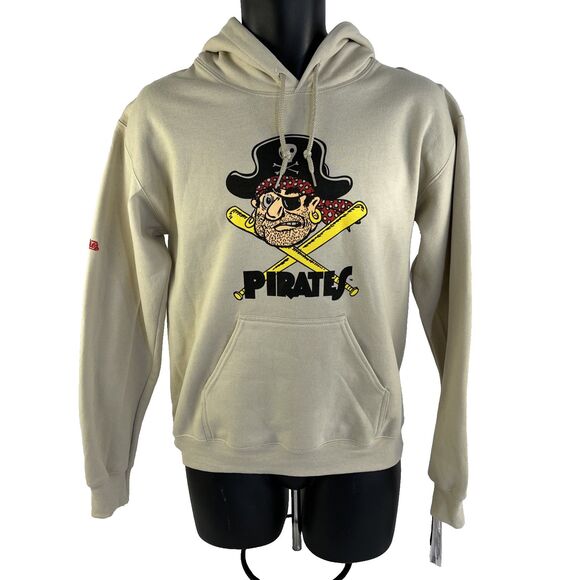 New Mens Stitches Pittsburgh Pirates Hoodie Sweatshirt Sz S NWT Cooperstown Coll - Picture 1 of 8
